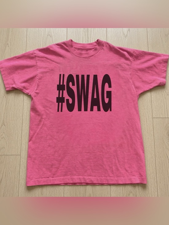 Gildan Tops - SWAG Pink Graphic Tee